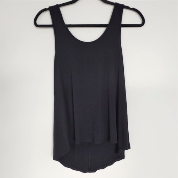 🎃 Daytrip Black Flowy Trapeze Tank bow on back S - Picture 3 of 5